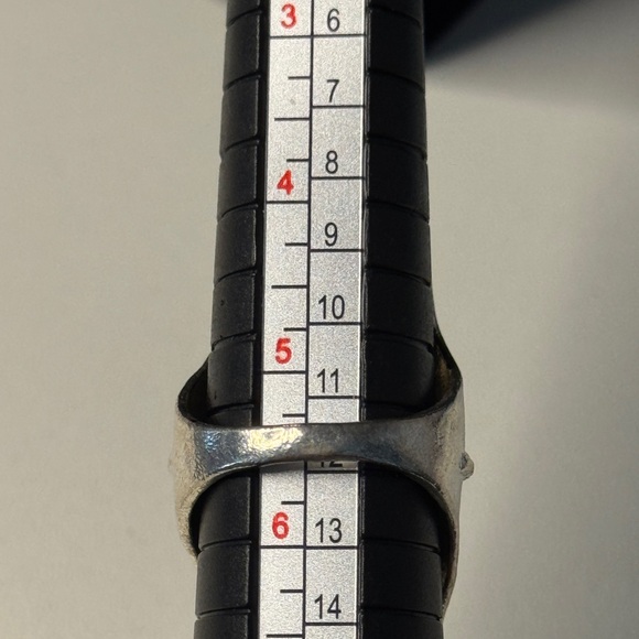 Western Southwestern Ring Sun Cactus Longhorn Moon Silver Tone Size 5.5 Boho - Picture 2 of 3